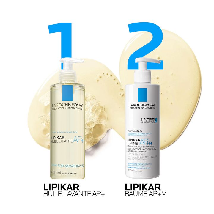 La Roche-Posay Lipikar AР+ Пълнител Липидовъзстановяващо измиващо олио против раздразнения за душ и вана х400 мл