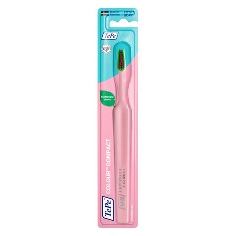TePe Colour Compact Extra Soft Четка за зъби, розова
