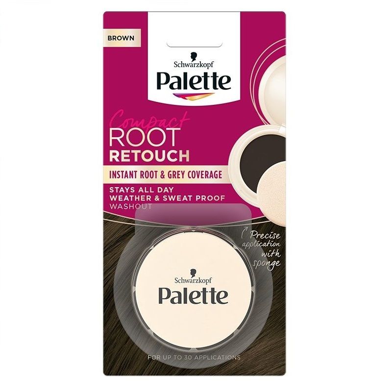 Palette Compact Root Retouch Компактен ретуш за корени с пудра ефект, Brown
