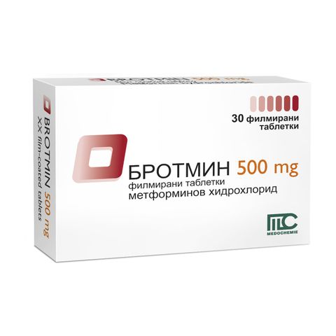 Бротмин 500 mg х30 филмирани таблетки Medochemie