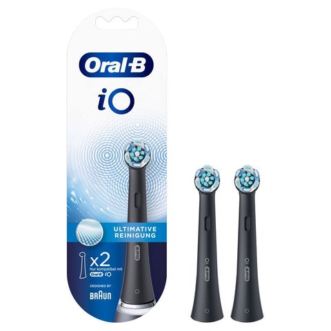 Oral-B iO Ultimate Clean Накрайник за електрическа четка за зъби х2 броя, Black