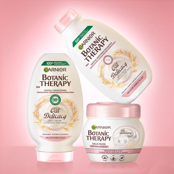 Garnier Botanic Therapy Oat Delicacy Успокояващ шампоан за деликатна коса и скалп x400 мл