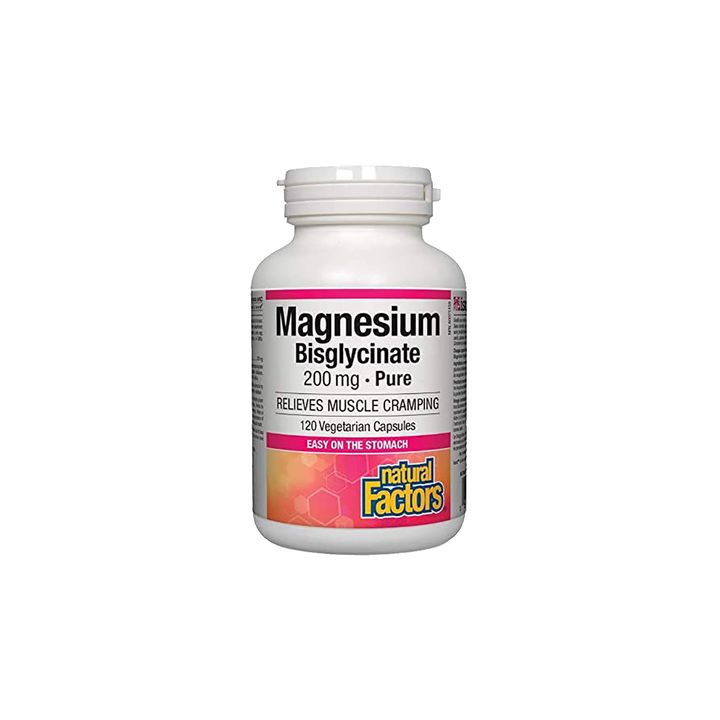 Магнезий бисглицинат 200 mg х120 капсули Natural Factors