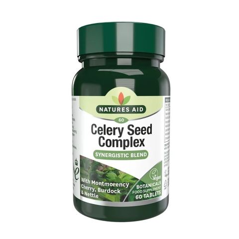 Celery Seed Complex Екстракти от семена от целина, вишна, репей и коприва х60 таблетки Natures Aid