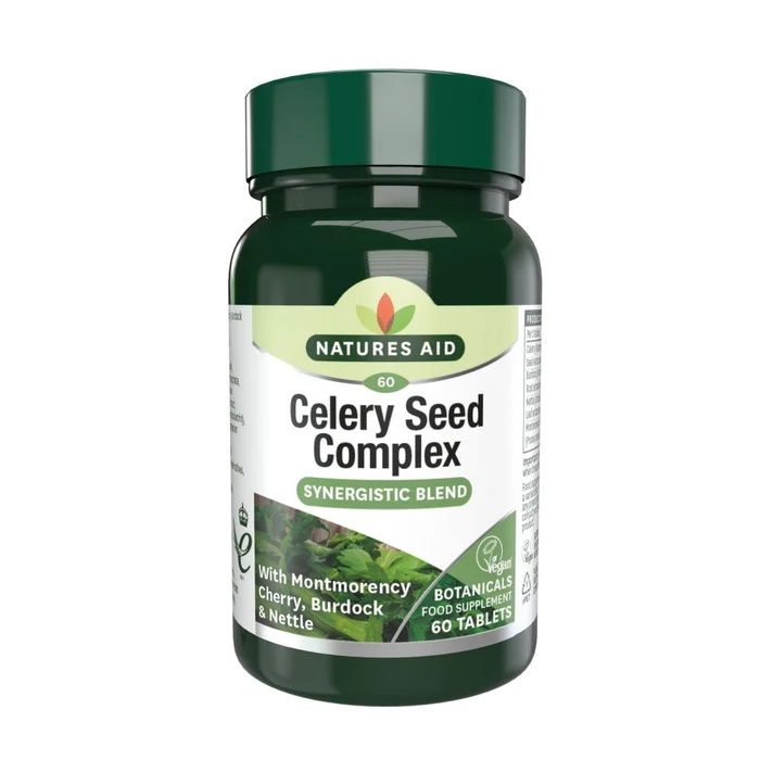 Celery Seed Complex Екстракти от семена от целина, вишна, репей и коприва х60 таблетки Natures Aid