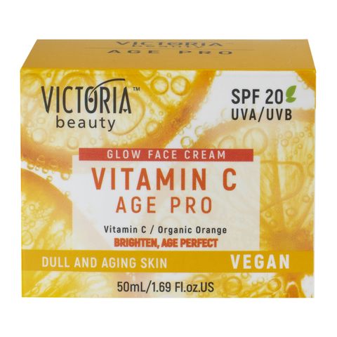 Victoria Beauty Vitamin C Age Pro Дневен озаряващ крем за лице с витамин С и SPF20  x50 мл