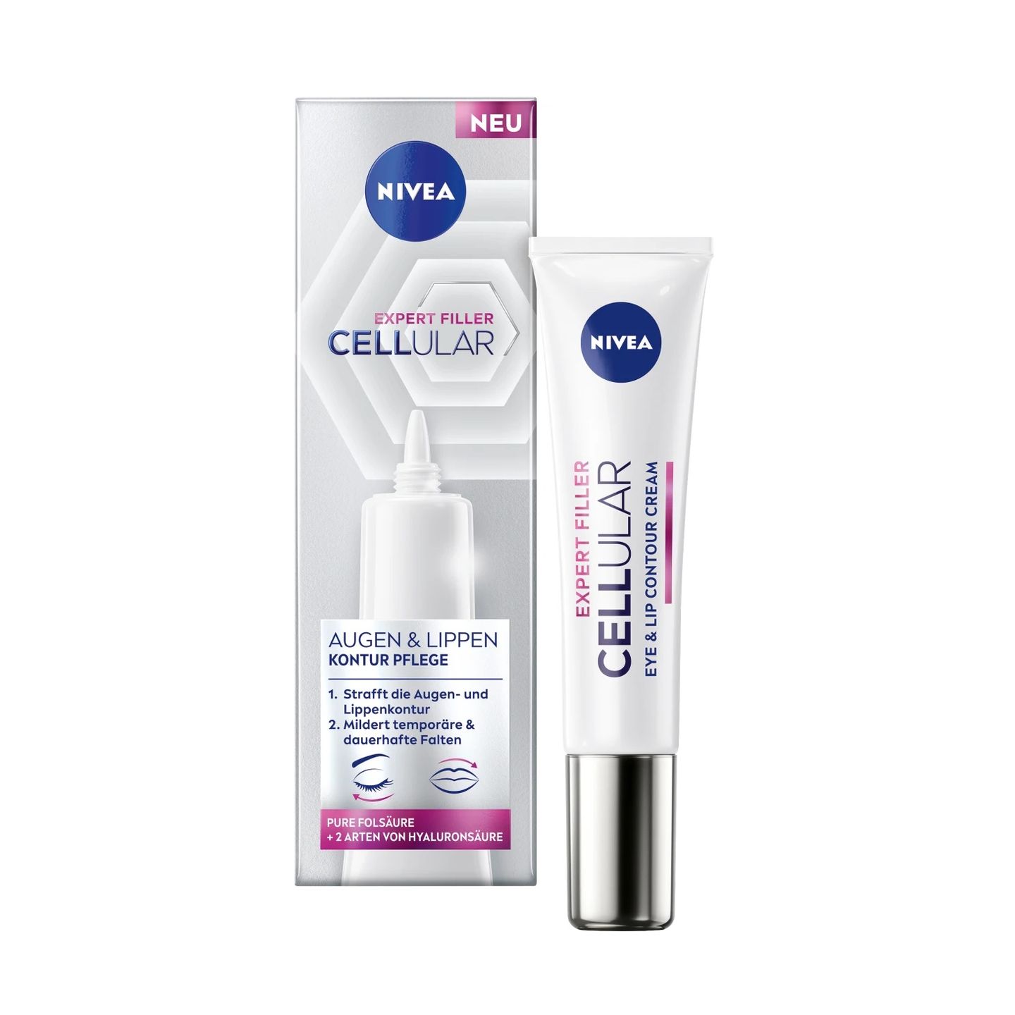 Nivea Expert Filler Cellular Крем за околоочния контур и устата x15 мл