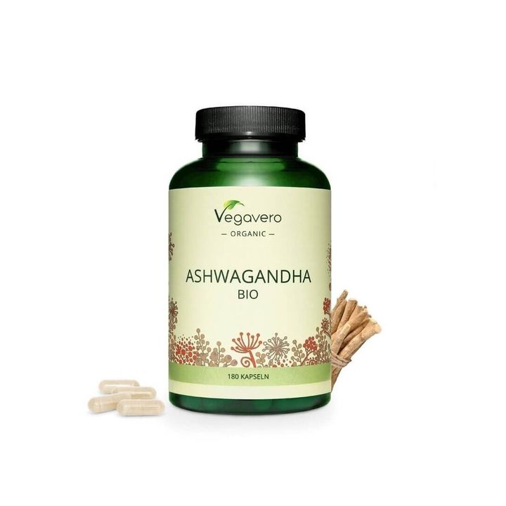 Ashwagandha BIO Био Ашваганда x180 капсули, Vegavero