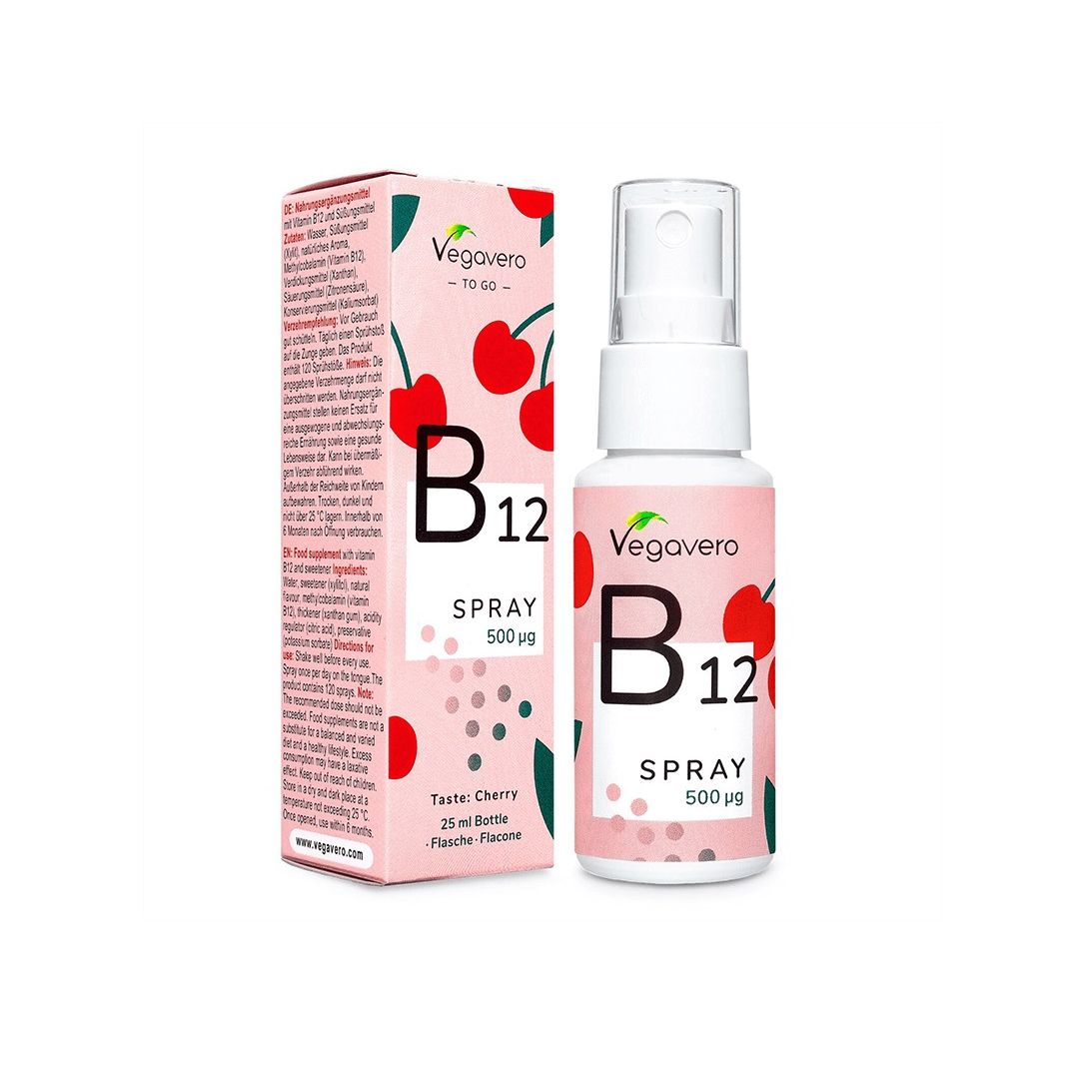 В12 Spray Витамин В12 Спрей за уста x25 мл, Vegavero