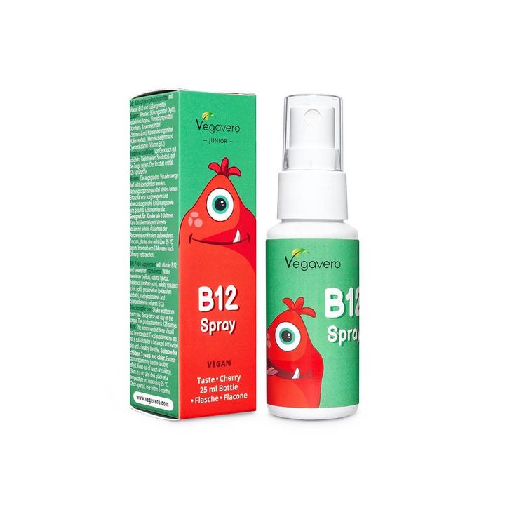 B12 Spray Junior Витамин В12 Спрей за уста за деца x 25 мл, Vegavero