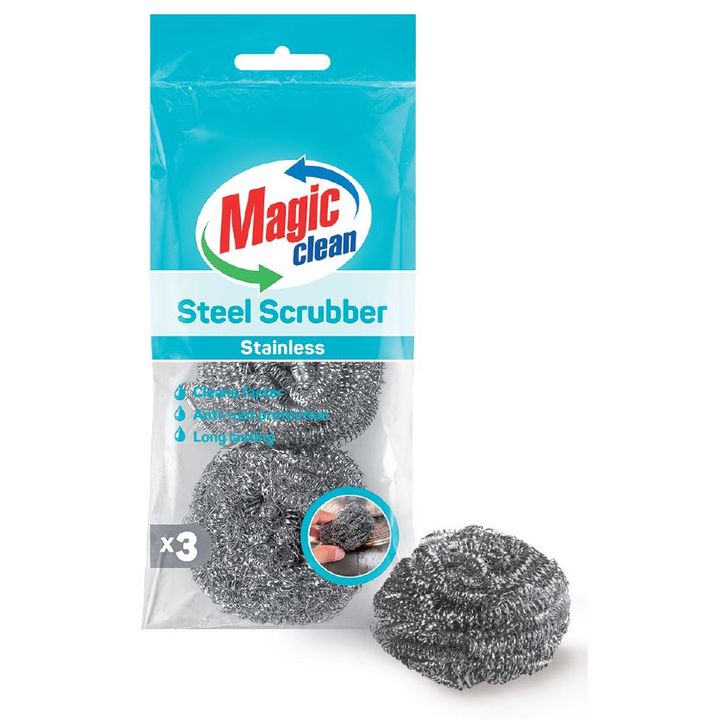 Magic Clean Домакинска тел от неръждаема стомана x3 броя