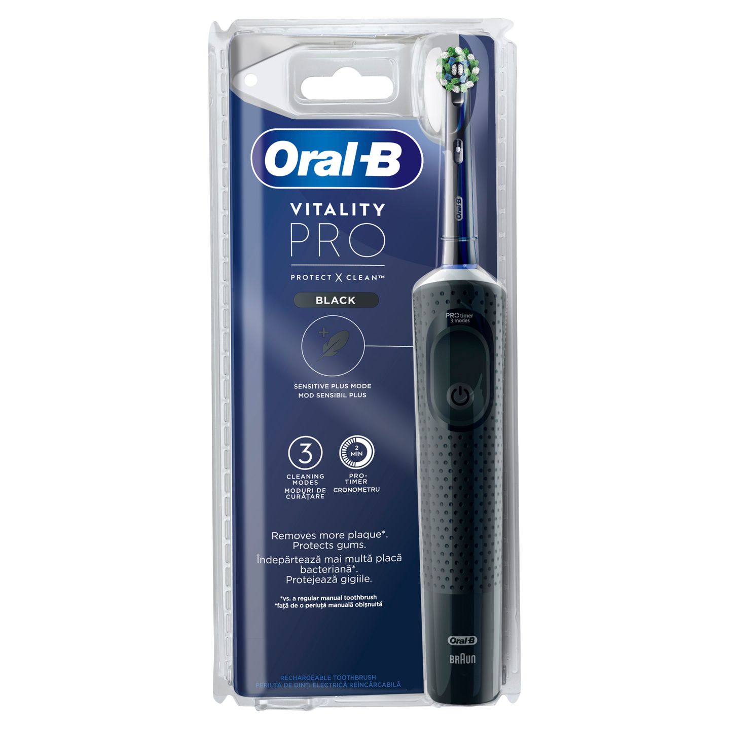 Oral-B Vitality Pro Електрическа четка за зъби, Black D103.413.3