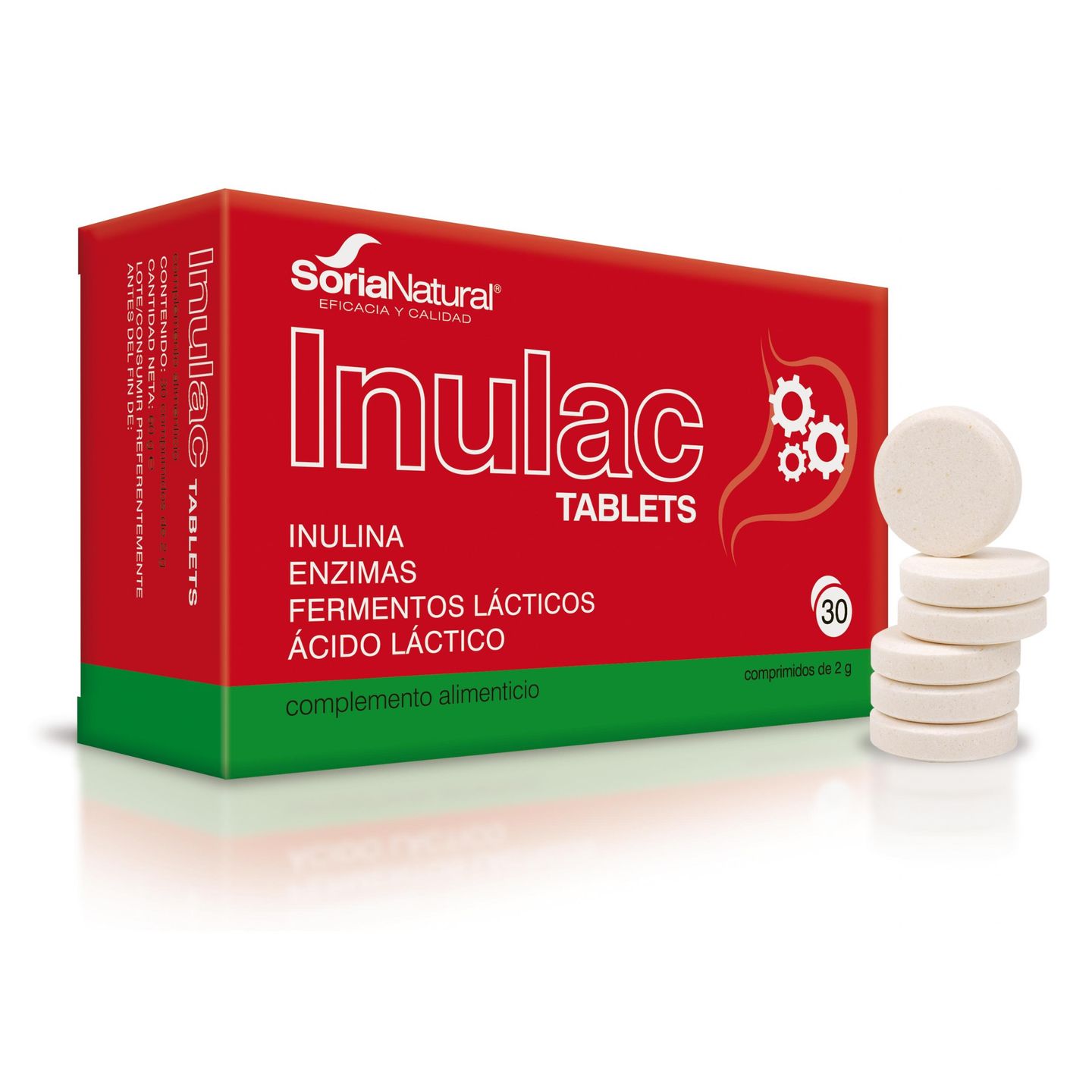 Inulac за нормалната функция на храносмилателната система x30 таблетки ...