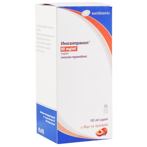 Инозипранол 50 mg/ml сироп x140 ml