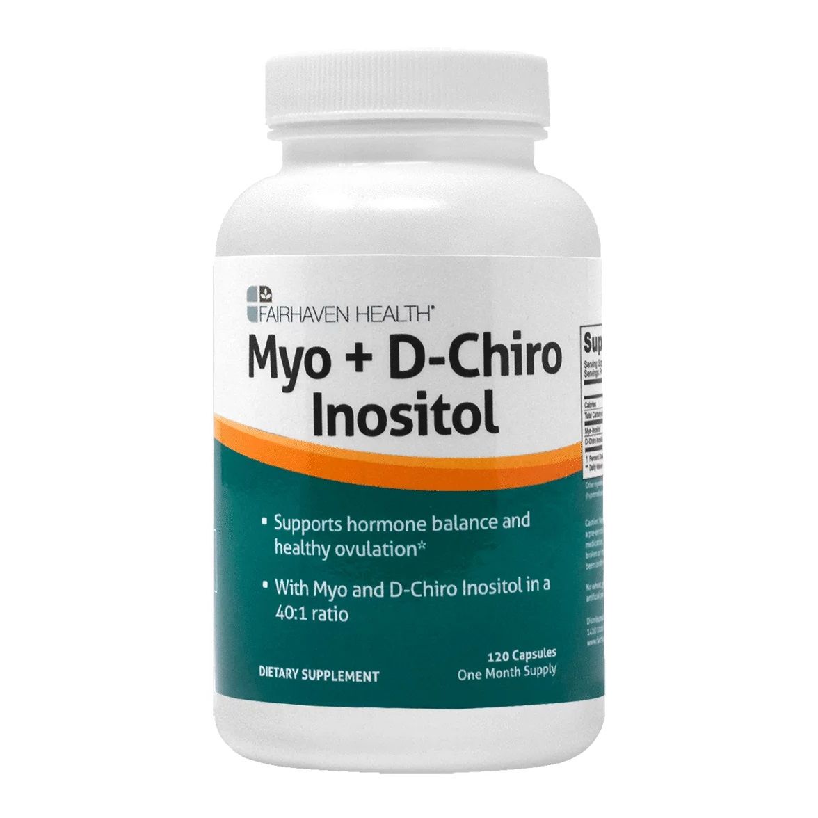 Мио+D-хиро Инозитол х120 капсули Fairhaven Health