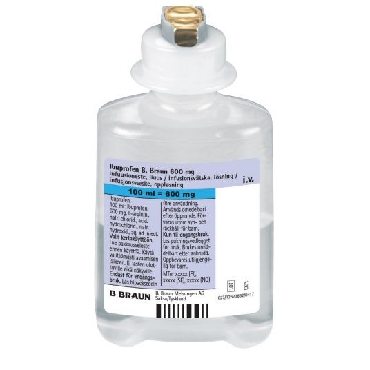 Ибупрофен Б. Браун 600 mg / 100 ml инфузионен разтвор 100 ml х10 бр