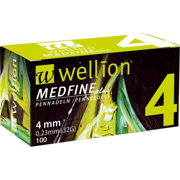 Wellion Medfine Plus Игли за инсулинова писалка 4 мм х100 бр