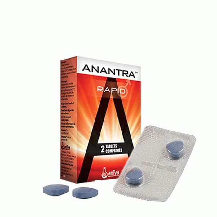 Анантра Рапид при еректилна дисфункция х2 таблетки Aniva