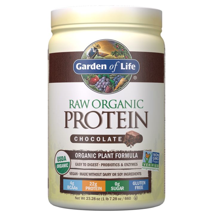 Raw Organic Protein Растителен протеин с вкус на шоколад x660 грама ...