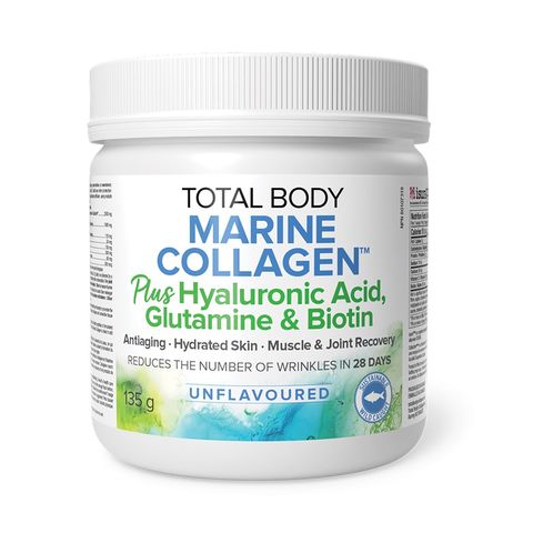 Total Body Marin Collagen Рибен колаген на прах, с хиалуронова киселина, глутамин и биотин х135 грама Natural Factors