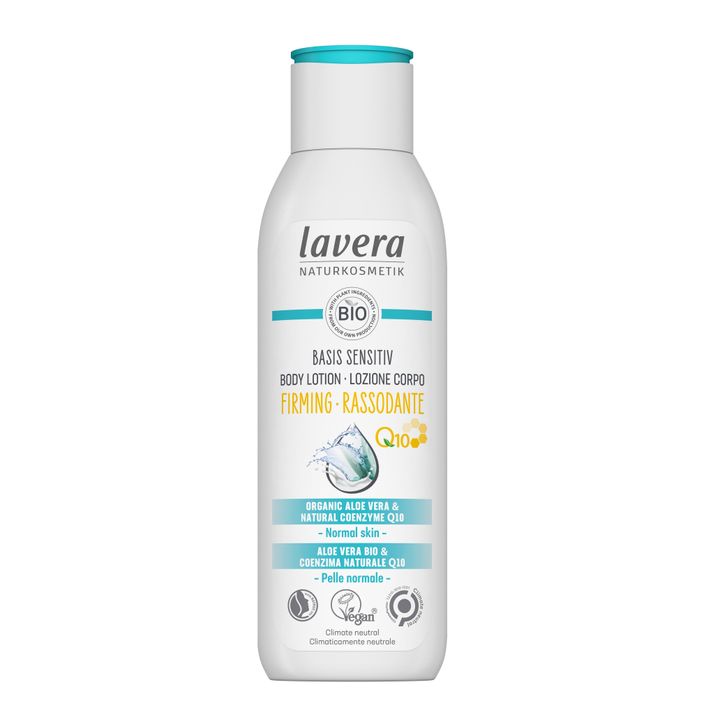 Lavera Basis Sensitive Firming Стягащ лосион за тяло с органично алое вера и коензим Q10 за нормална кожа x250 мл