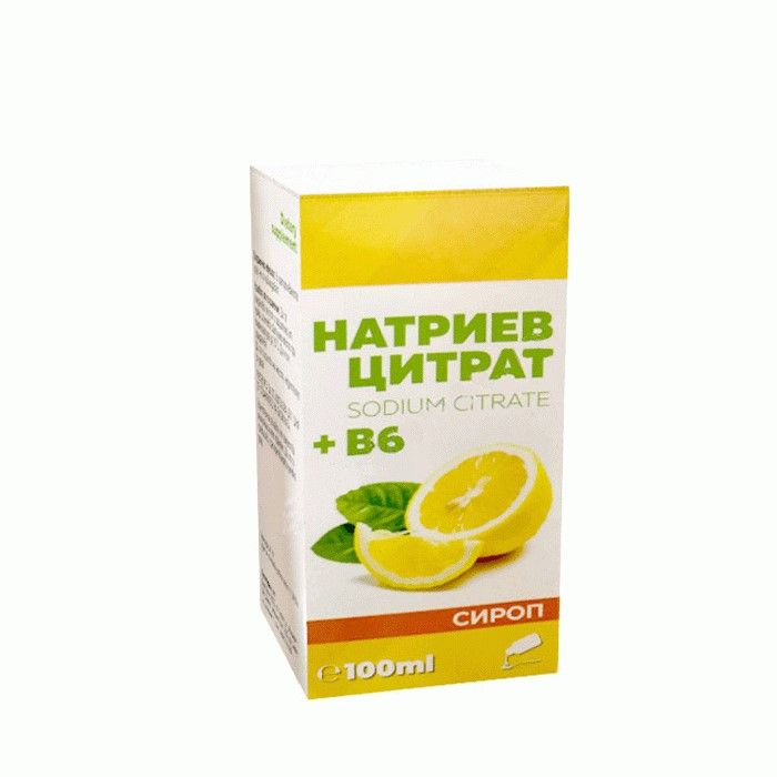 Натриев цитрат и витамин B6, сироп х100 мл Omega Vita