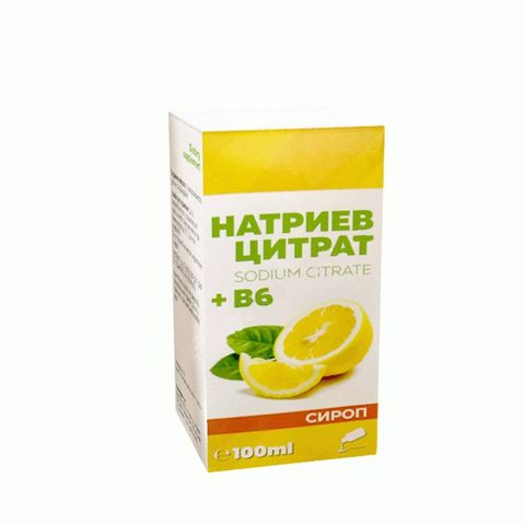 Натриев цитрат и витамин B6, сироп х100 мл Omega Vita