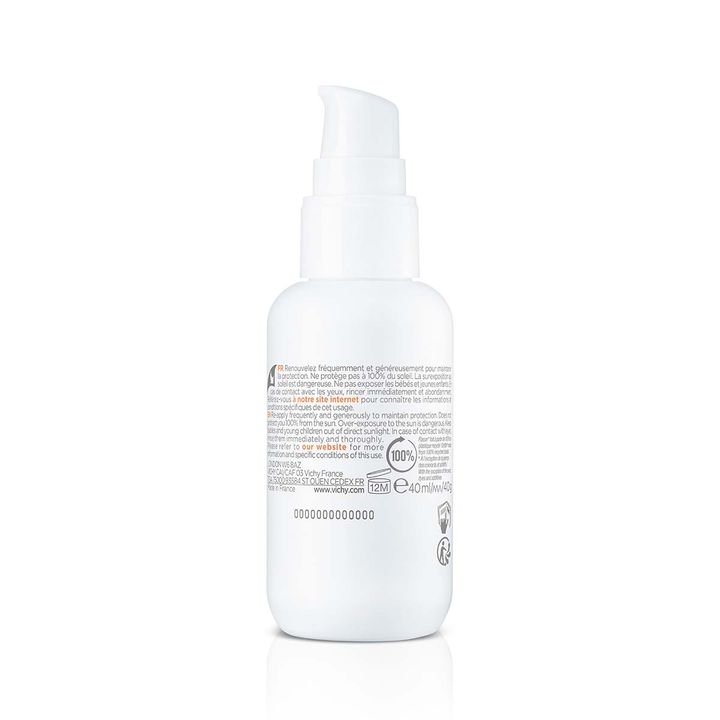 Vichy Capital Soleil UV-Clear SPF50+ Слънцезащитен флуид за лице против несъвършенства x40 мл