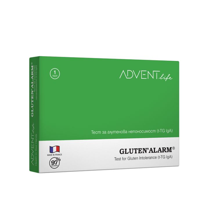 Gluten Alarm Тест за глутенова непоносимост (целиакия) х1 бр Advent Life