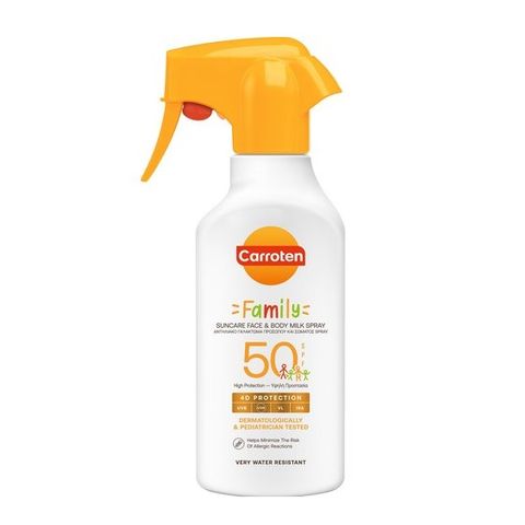 Carroten Family Слънцезащитно мляко спрей SPF50 x270 мл