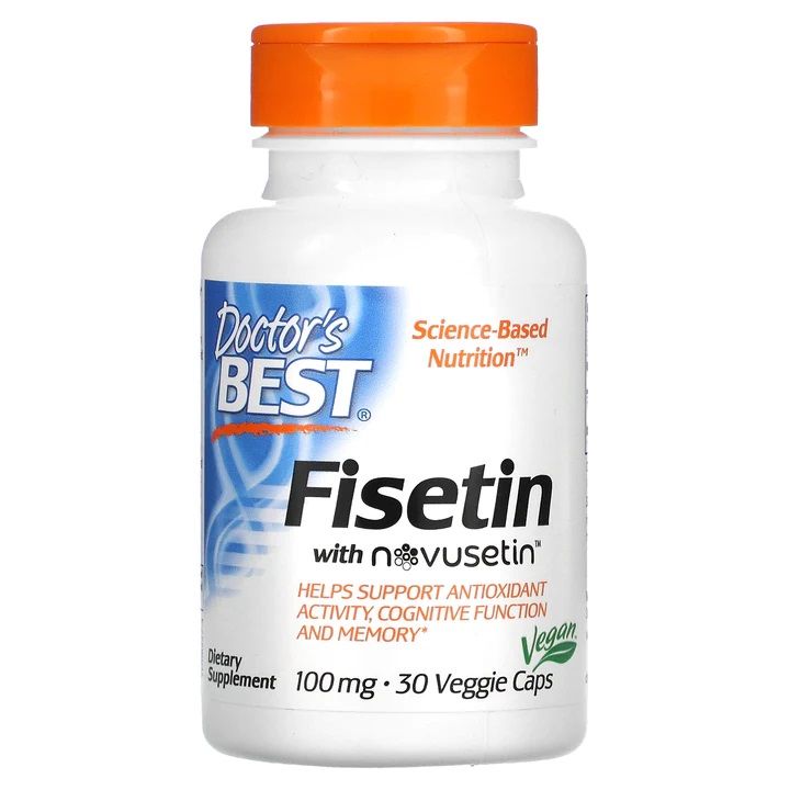 Физетин за здравето на мозъка 100 mg х30 капсули Doctor's Best