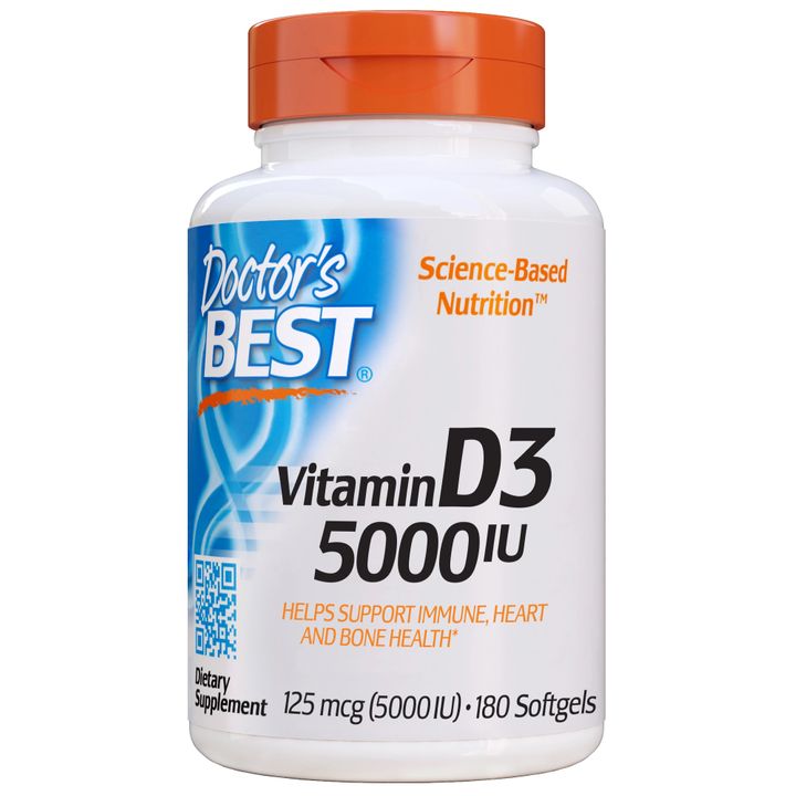 Витамин Д3 5000IU х180 меки гел капсули Doctor's Best