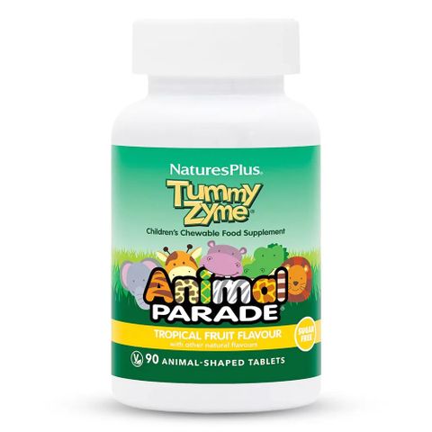 Хранителни ензими за деца с плодов вкус x90 дъвчащи таблетки, Animal Parade