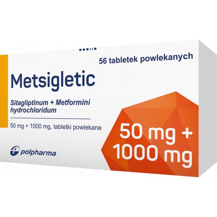 Метсиглетик 50 mg/1 000 mg х56 филмирани таблетки