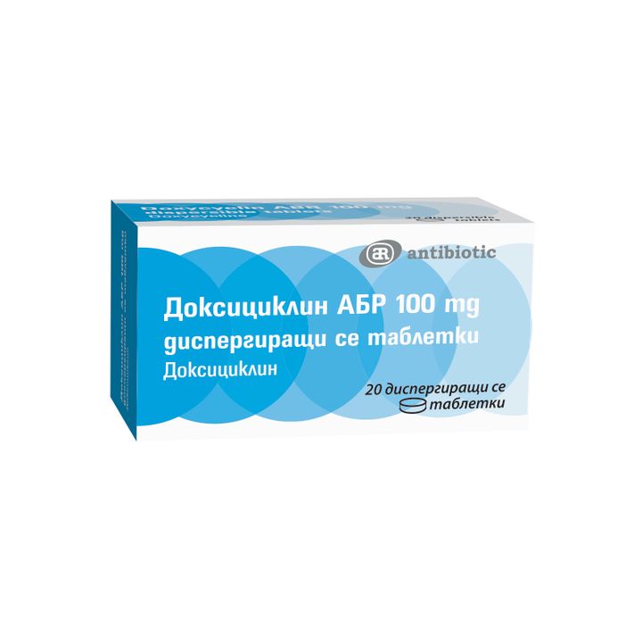 Доксициклин АБР 100 mg х20 диспергиращи се таблетки
