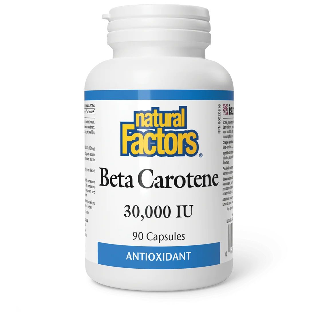 Бета каротин 30000 IU х90 капсули Natural Factors
