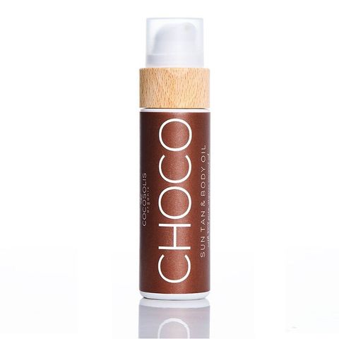 Cocosolis Suntan & Body Oil Choco Био масло за бърз и наситен тен с аромат на шоколад x100 мл