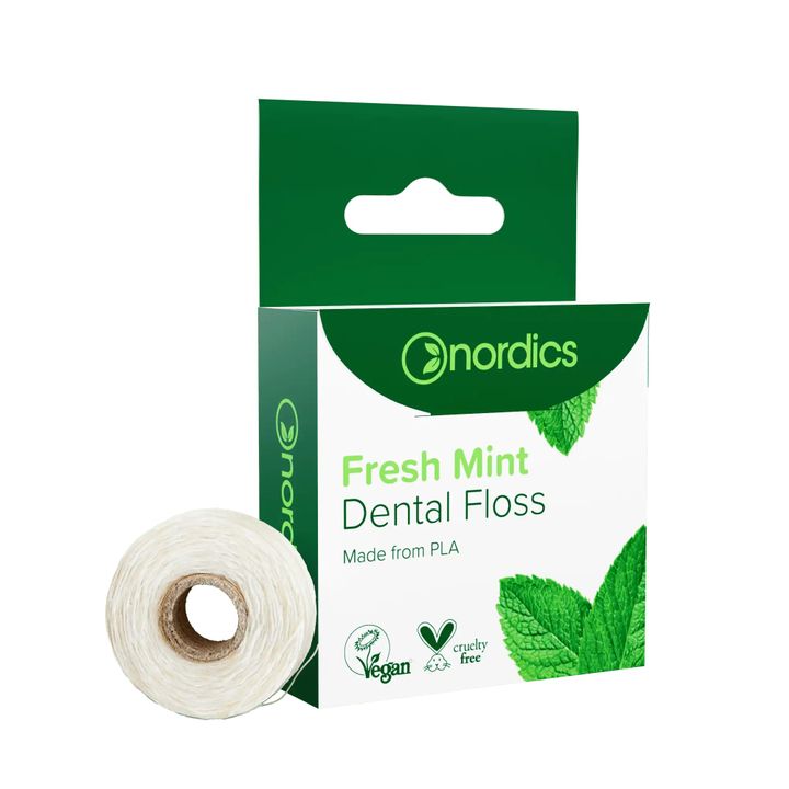 Nordics Fresh Mint Конец за зъби с аромат на мента x50 м
