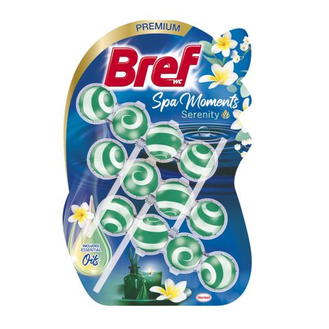 Bref Spa Moments Твърдо тоалетно блокче Serenity x3 броя