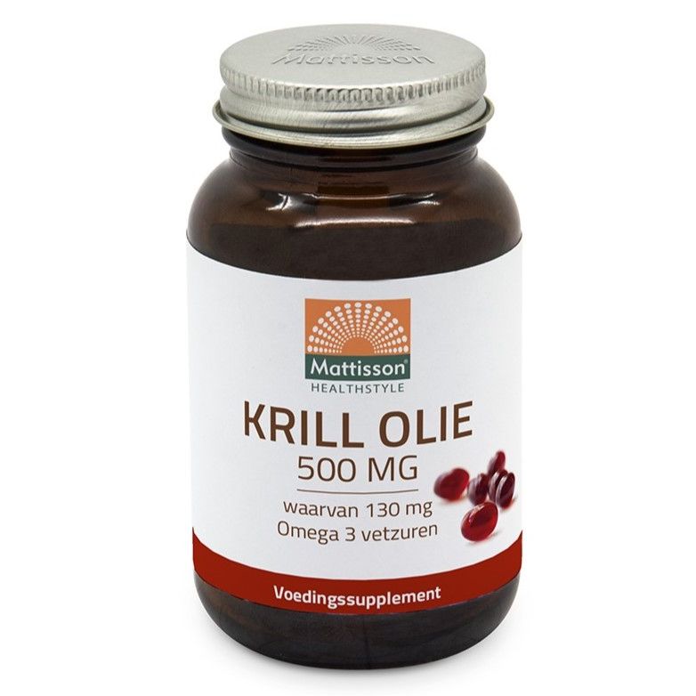 Масло от Крил 500 mg x60 капсули Mattisson Healthstyle
