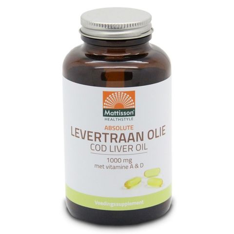 Масло от черен дроб от треска х120 капсули Mattisson Healthstyle