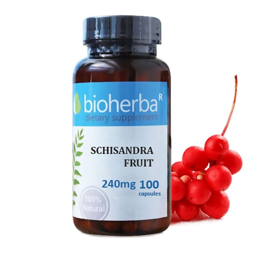Шизандра плод 240 мг х100 капсули Bioherba