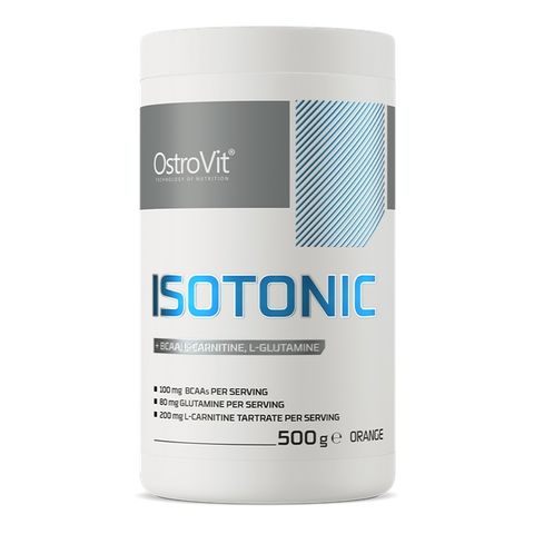 Изотоник на прах с BCAA, L-карнитин и L-глутамин, с аромат портокал х500 г OstroVit