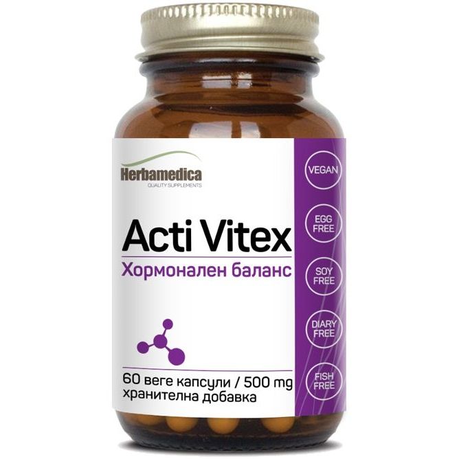 Acti Vitex Хормонален баланс 500 mg х60 веге капсули Herbamedica