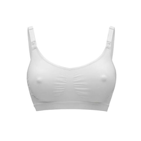 Medela Keep Cool Дишащ сутиен за бременност и кърмене, размер XL, бял