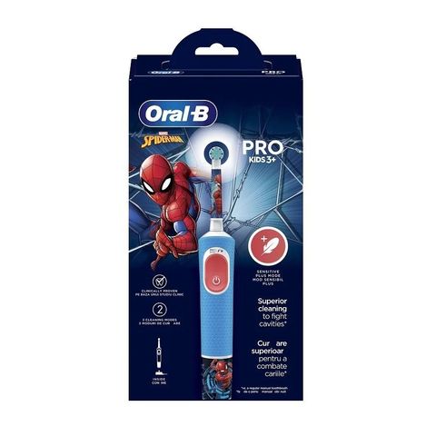 Oral-B Pro Kids 3+ Spiderman Електрическа четка за зъби за деца над 3 години х1 брой