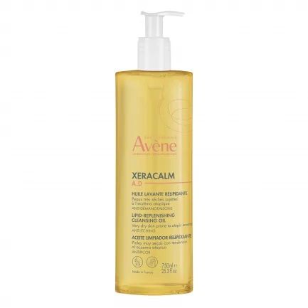 Avene XeraCalm A.D Почистващото релипидиращо олио за суха кожа x750 мл