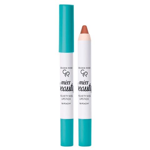 Golden Rose Miss Beauty Червило молив Velvet Kiss, 06 Peachy