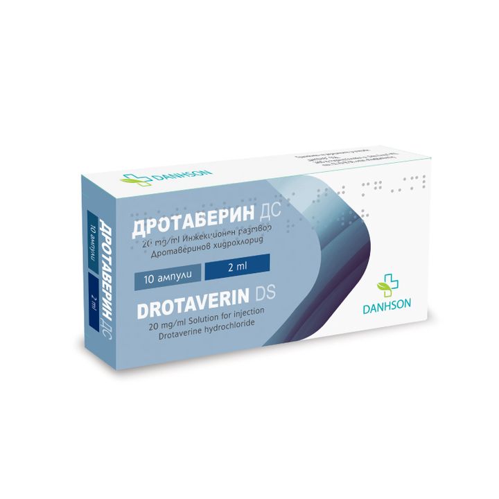 Дротаверин ДС 20 mg/ml инжекционен разтвор х10 ампули