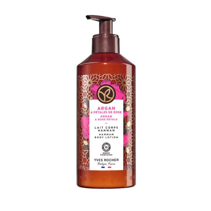 Yves Rocher Bain Nature Мляко за тяло Арган и роза x390 мл